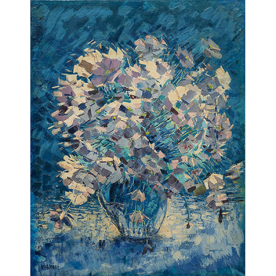 &quot;Florero azul&quot;  FRANCISCO NARVÁEZ (Venezuela, 1905-1982) 