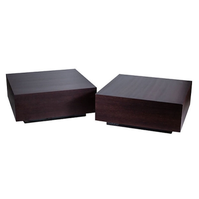 Pareja de mesas auxiliares madera