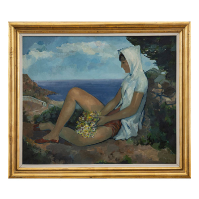 &quot;Costa Brava, China sentada&quot; Autoría: PERE PRUNA (Barcelona, 1904-1977)  