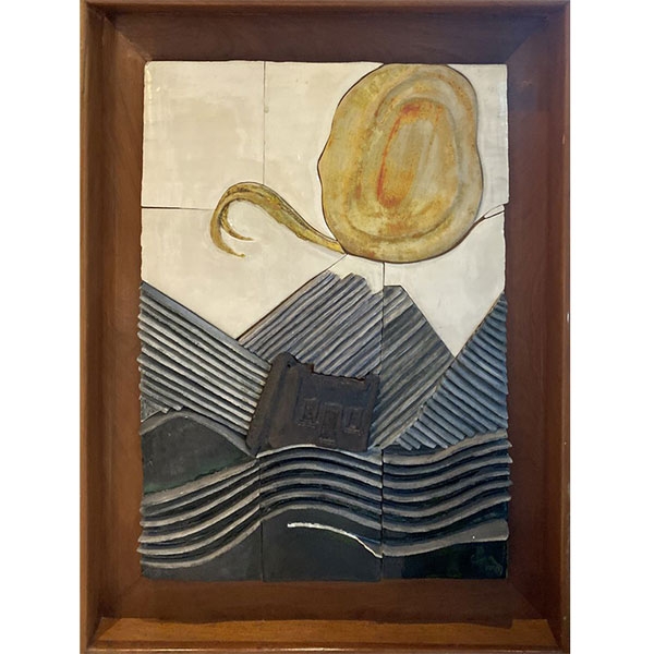 Cerámica políptico, alto relieve