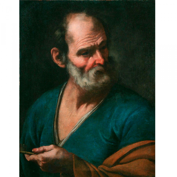 ANTONIO DE BELLIS atribuido (activo entre 1636 y 1660) "San Pedro".   &Oacute;leo sobre lienzo