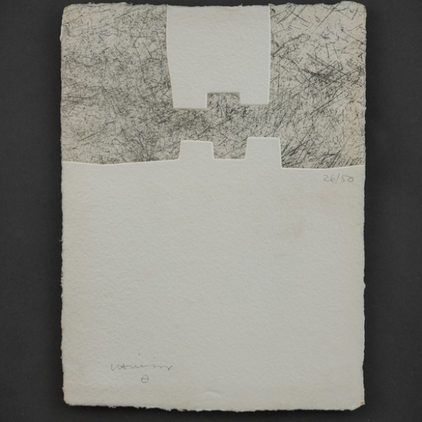 "Homenaje a San Ignacio" EDUARDO CHILLIDA (San Sebastián, 1924-2002). Aguafuerte/papel.