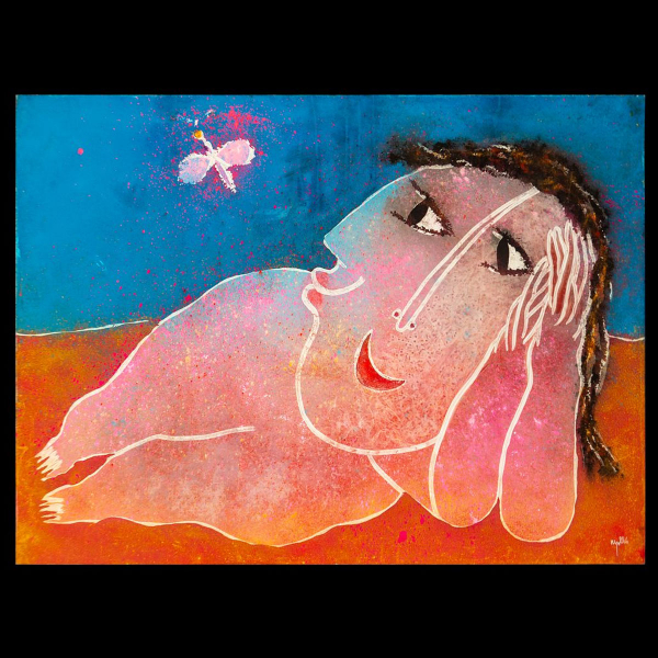 "EL REPOSO" - Juan Ripollés (Alzira, 4 de septiembre de 1932), óleo sobre lienzo. 