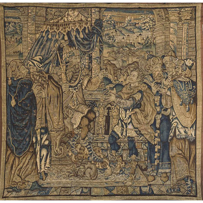 Bélgica S. XVII. El sueño del Faraon tapiz