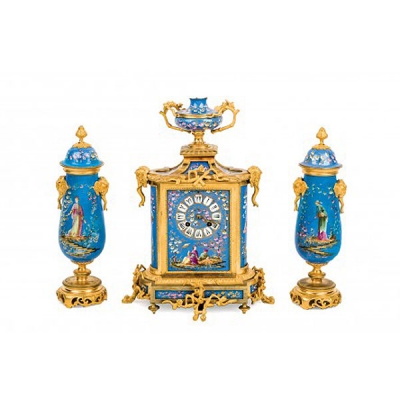 Reloj con guarnición Napoleón III