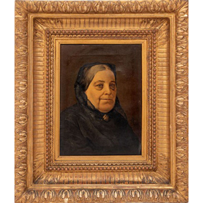 ANSELMO GUINEA Y UGALDE  (Bilbao 1858-1906) &quot;Señora con velo &quot; Firmado: Guinea 1875