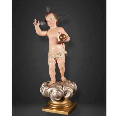 Gran Niño de la Bola, escuela Barroca italiana del siglo XVIII.
