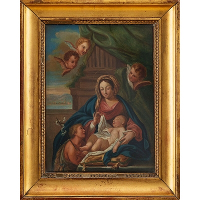 Virgen con el niño y San Juan Bautista