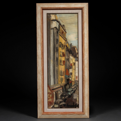 &quot;Calle de París&quot;  IRENE LAFFITTE (San Sebastián, 1941-2001) Óleo/Lienzo