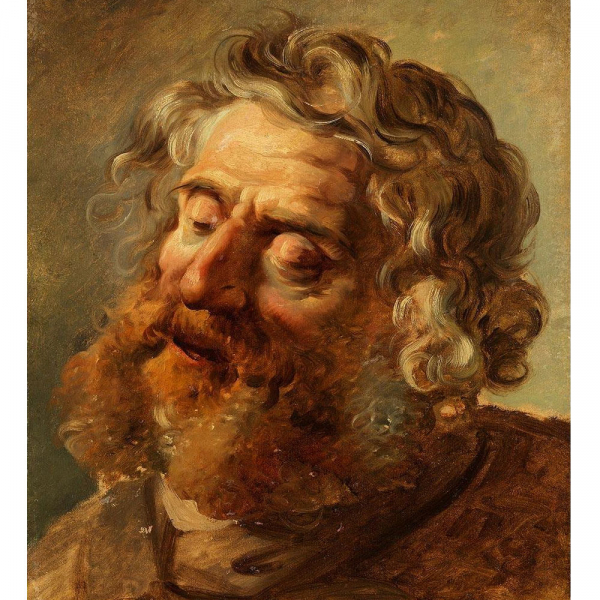 JEAN-HONORÉ FRAGONARD (Grasse, 1732 – París, 1806) Atribuido "Retrato de un hombre" (h.1790–1795).  