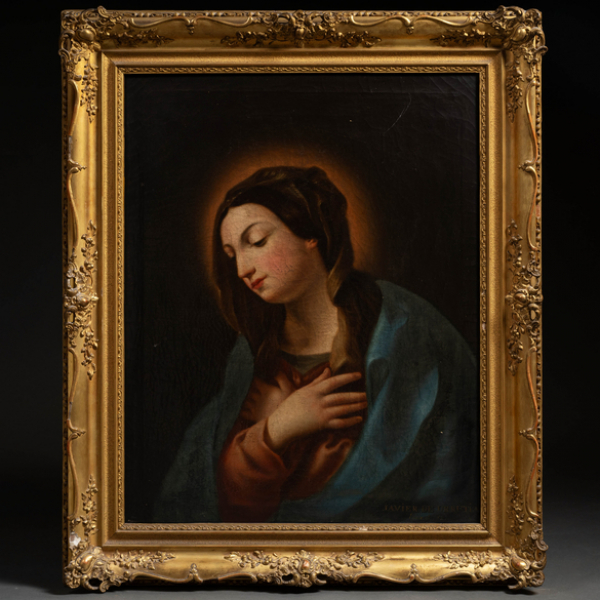 "Virgen"  JAVIER DE URRUTIA (Cádiz, 1804-1869) 