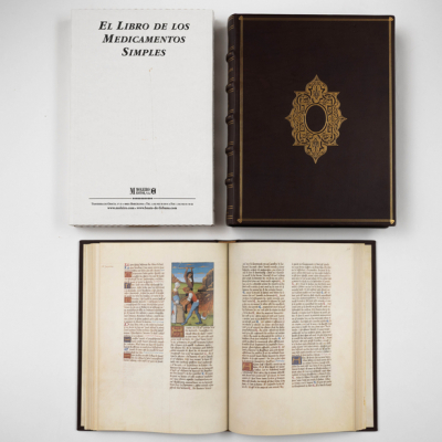 Libro de los Medicamentos Simples Biblioteca Nacional de Rusia, San Petersburgo.  Autor&iacute;a: M. MOLEIRO EDITOR S.A