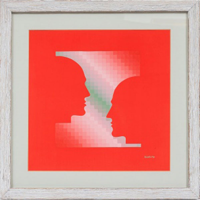 ETIENNE ELIAS  (1936-2007) &quot;Rostros&quot; Firmado: Elías / 73