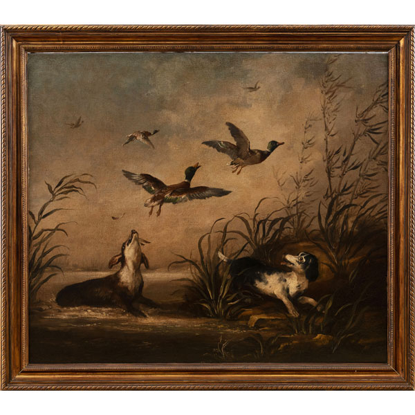 &quot;La Caza del Pato&quot; JOSE MARTORELL PUIGDOMENECH, Escuela Española, Siglo XIX-XX
