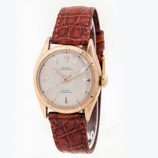 Reloj vintage cab., suizo, ROLEX Oyster Perpetual Cronómetro certificado nº 794213 'modele deposé' en oro amarillo 18 K 