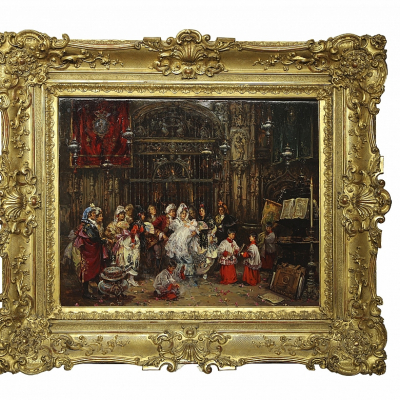 Antonio Medina Serrano (1944) "Bautizo en la catedral de Sevilla", 1998. 