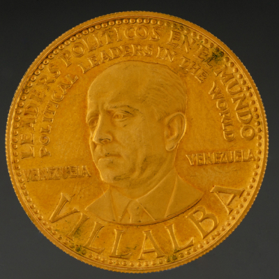 Moneda de la Serie Conmemorativa Political leaders in the world, Villalba de 900 mm.