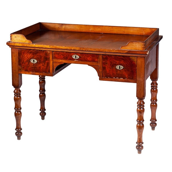 Mesa escritorio inglesa de caoba 