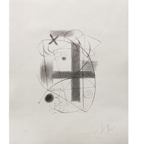 Joan Mir&oacute; (1893-1983). "Litograf&iacute;a II" (1930). Litograf&iacute;a sobre papel Arch&eacute;s, ejemplar 33/50 firmada a l&aacute;piz por el artista.