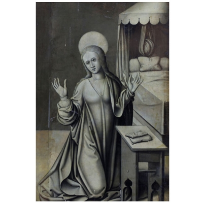 ESCUELA CASTELLANA, H. 1500 Anunciación: La Virgen