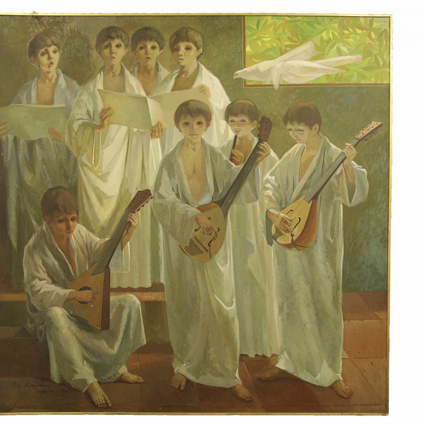 Ricardo Llorens Cifre (1926), "Niños de la paz", 1966. 