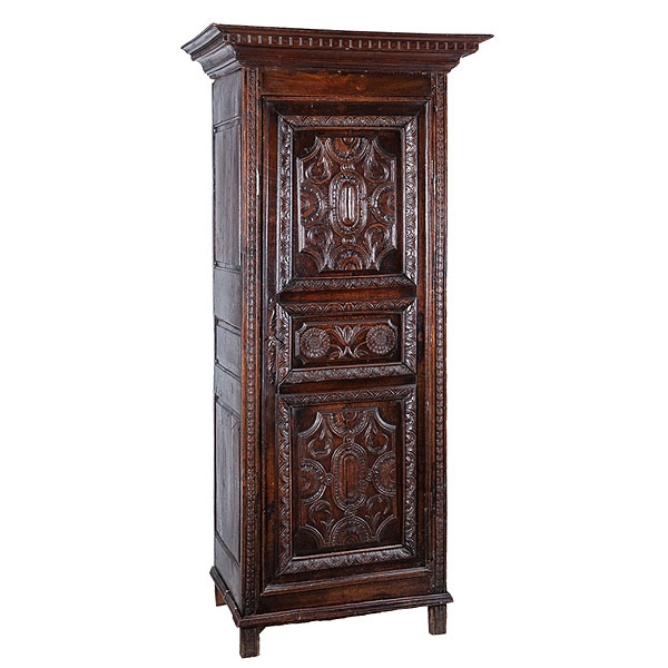 Armario francés de roble para guardar sombreros "Bonnetiere" 