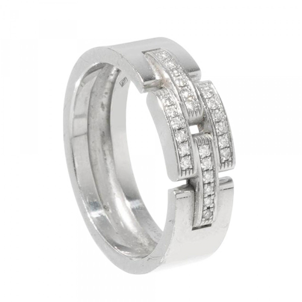 Anillo Cartier Maillon Panth&egrave;re Unisex en oro de 18k y 24 diamantes talla brillante de 25ct.