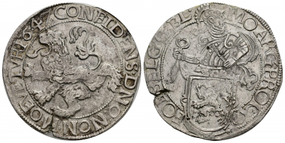 HOLANDA 1641, Lion Daalder (KM-15.2) MBC