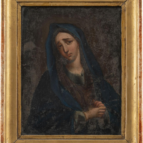 "Virgen Dolorosa"  ESCUELA COLONIAL DEL SIGLO XVIII
