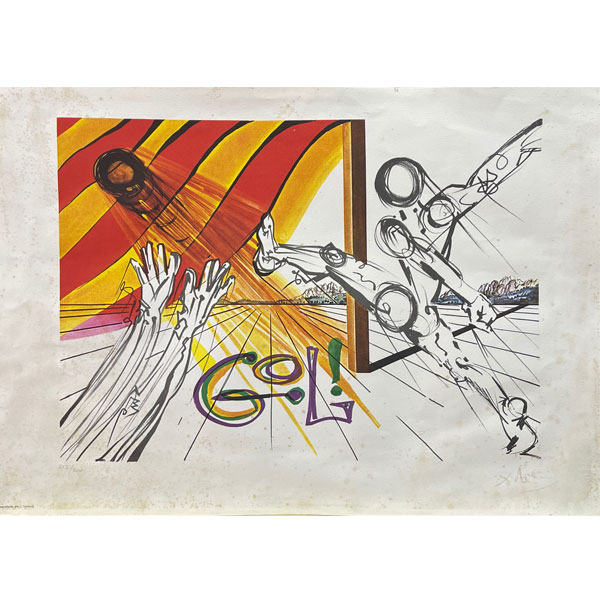 Salvador Dalí "Gol" Litografía firmada en plancha y numerada 212/300.