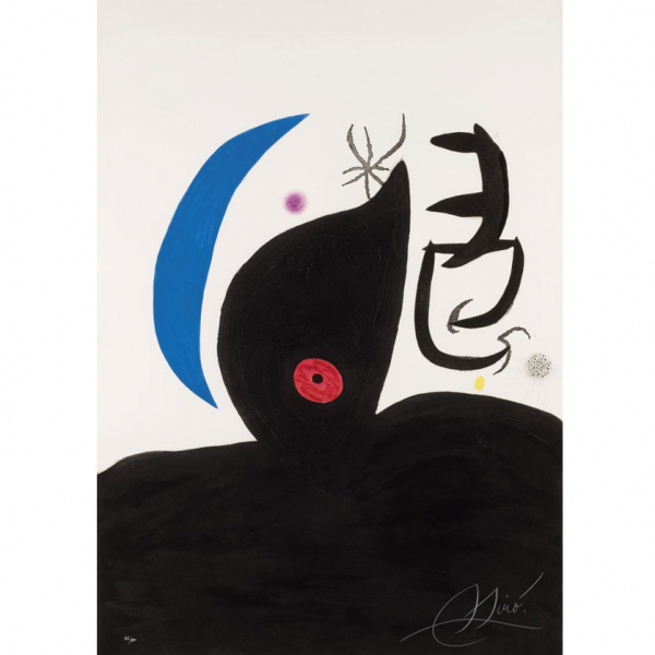 Joan Mir&oacute;. "L'Otarie Savante (1978)". Aguafuerte y aguatinta sobre papel Arches. Numerado (46/50)