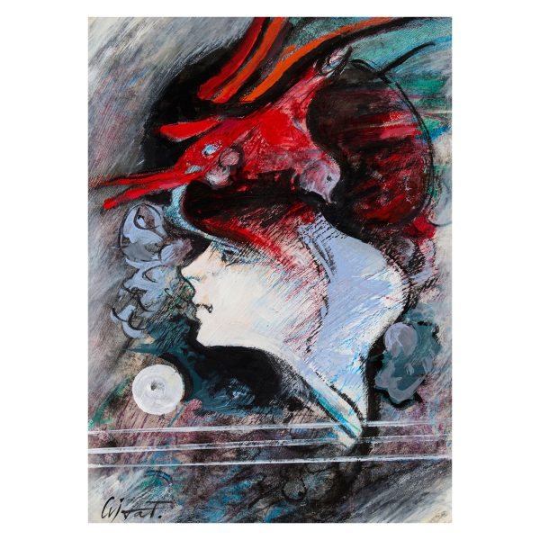 Modest Cuixart (Barcelona, 1925-Palamós, Girona, 2007) Beta. Técnica mixta sobre papel adherido a tabla.