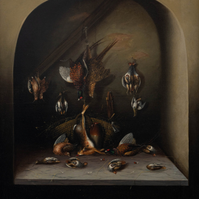 "Naturaleza muerta"  Seguidor de Benjamin Blake, Escuela Inglesa del siglo XX 