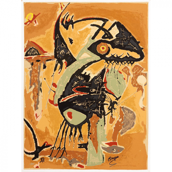 DANIEL  CABREJAS   (Íscar, Valladolid 1938)  "Renacer "  Firmado: Cabrejas  Impresión / Lienzo